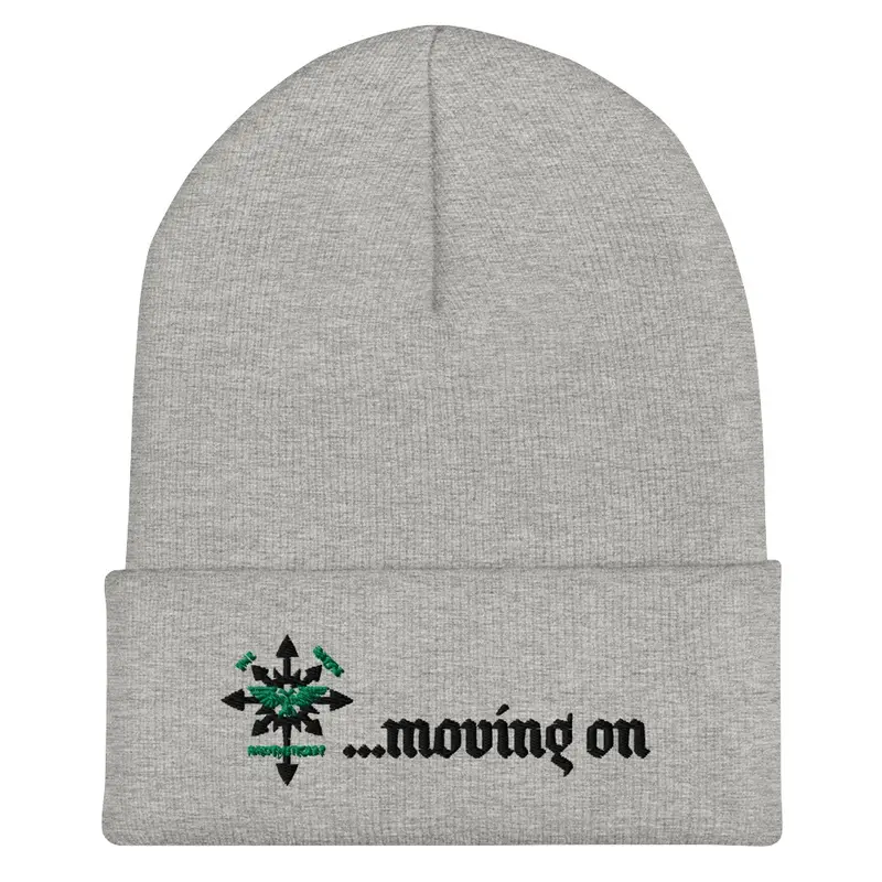 Logo and Moving On Beanie